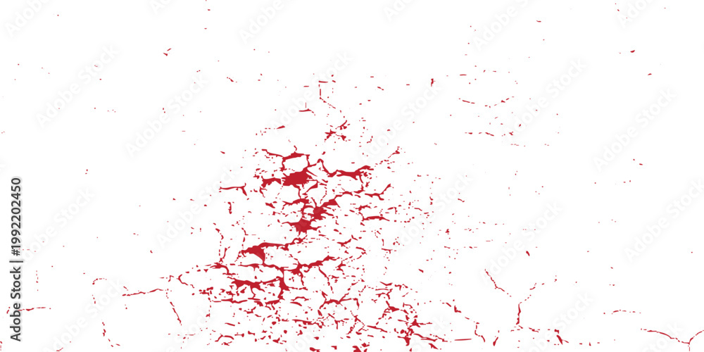 Naklejka premium Red and white grunge texture background with distressed weathered effect and grainy surface details.