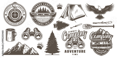 Camping adventure in nature