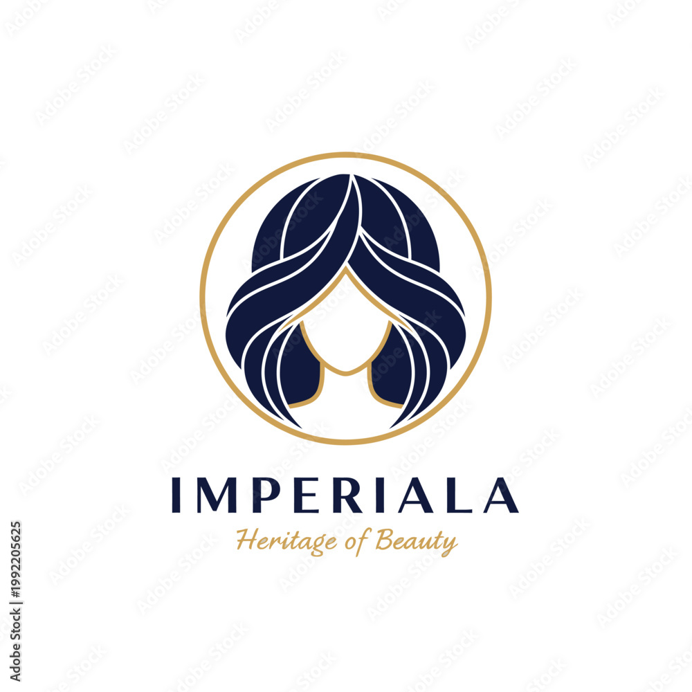 Fototapeta premium Imperiala Heritage Beauty Logo Design.