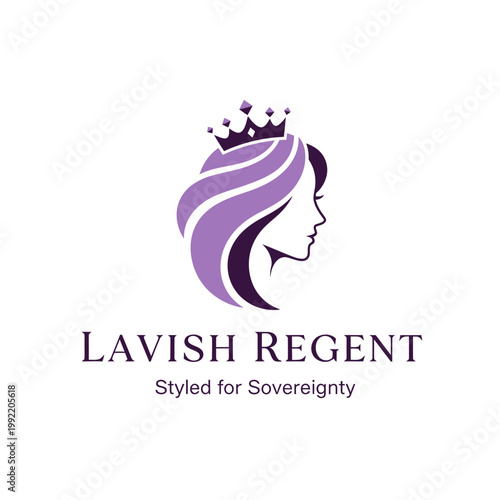 Lavish Regent Crown Logo Design.