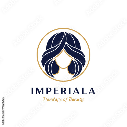 Imperiala Heritage Beauty Logo Design.