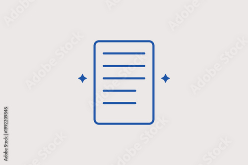 Fotografía Lined document page for text editing and formal record keeping