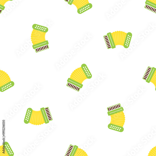 Accordion icons for Sao Joao festival isolated on transparent background