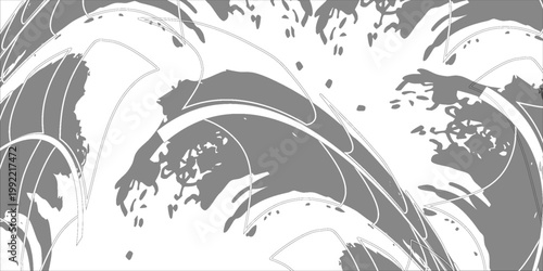 Auto tire tread grunge element. Car and motorcycle tire pattern, wheel tyre tread track.