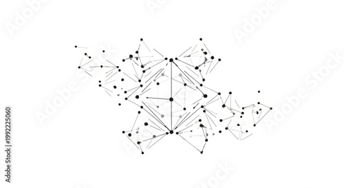 Network nodes connect in a digital constellation representing complex data systems.