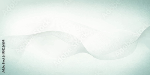 Abstract blue background with flowing waves of white frost and a clean winter ice texture