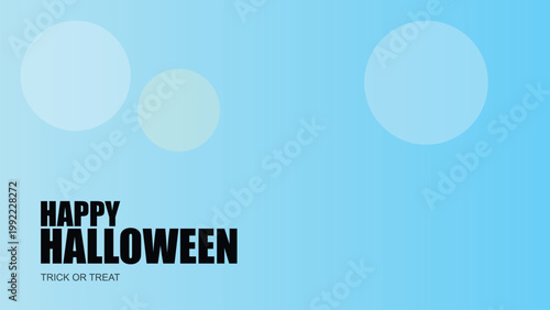 Spooky halloween trick or treat with glowing lights Vector