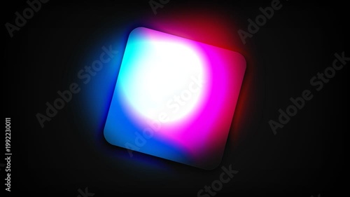 Glowing Square Abstract Background Animated Motion Graphics