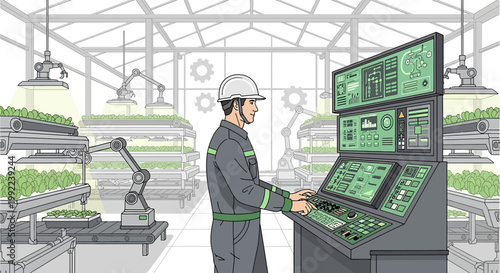 Futuristic agriculture: Automation and worker in a vertical farm control system design