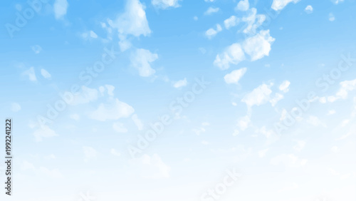 Blue sky and clouds for background. White clouds in blue sky. sky is blue with many clouds. The clouds are scattered throughout the sky