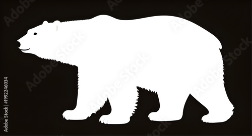 polar bear, bear silhouette, arctic animal, wildlife icon, minimal bear, polar wildlife, ice bear, snow animal, animal silhouette, nature icon, cold climate animal, bear illustration, simple animal, a