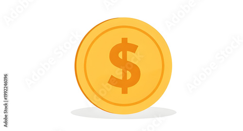 coin, gold, dollar, money, currency, wealth, finance, cash, symbol, banking, economy, payment, value, shiny, round, icon, design