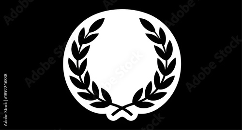 laurel wreath, laurel logo, wreath emblem, victory logo, award symbol, achievement badge, classic logo, leaf emblem, brand identity, success symbol, winner badge, corporate logo, prestige emblem, deco