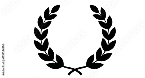laurel, wreath, logo, icon, symbol, victory, award, achievement, emblem, badge, classic, design, leaves, success, brand, identity, mark