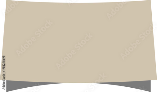 Realistic white paper sheet with soft shadow 3D effect on background