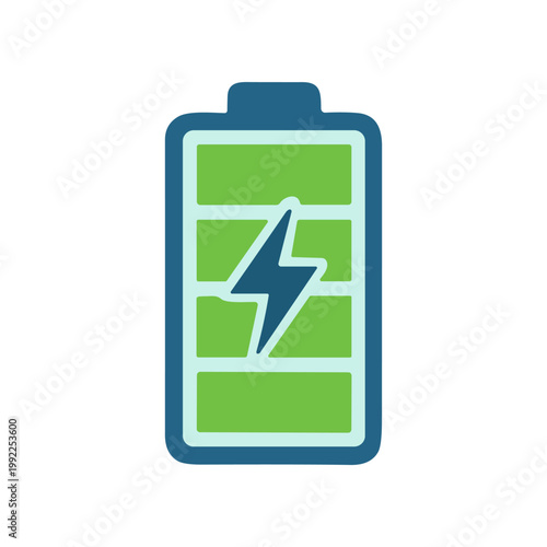 Battery Icon with Green Bars.