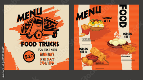 vintage poster with a pizza