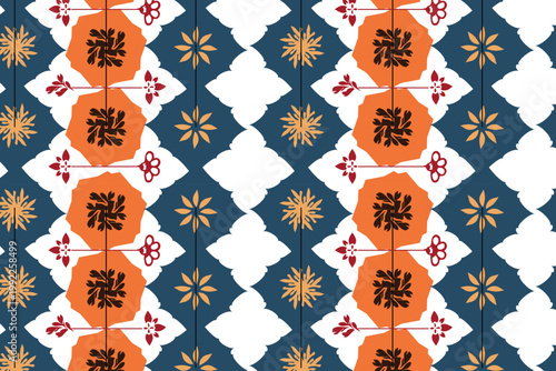 Modern abstract polygon geometric floral seamless pattern with angular botanical shapes in muted tones, suitable for wallpaper, textile printing, packaging, and contemporary surface applications