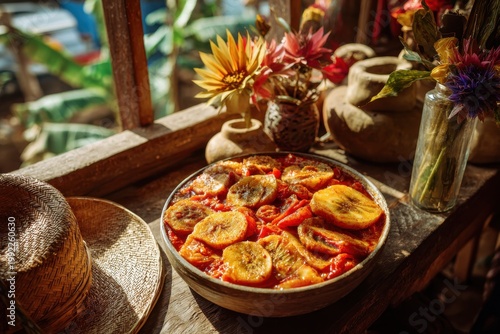 Vibrant Beninese Summer Dish Closeup