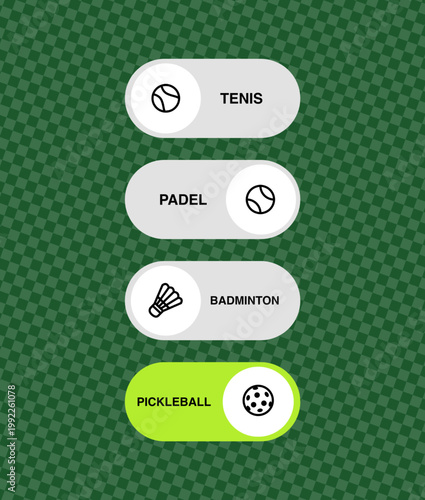 Pickleball modern design template 