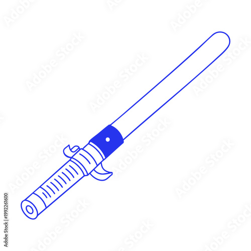 Light Sword Doodle Illustration