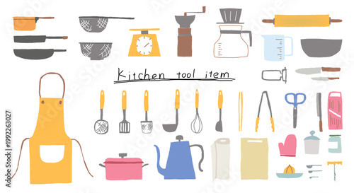 手書き風キッチンツールアイテム