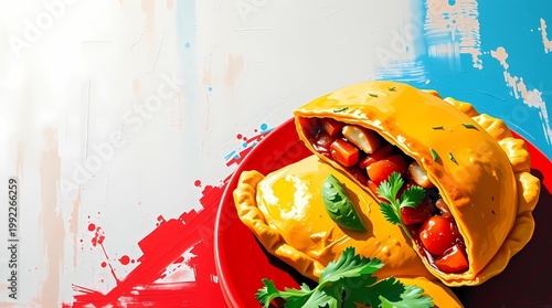 beef chicken cheese fried baked latin street homemade crispy golden empanadas