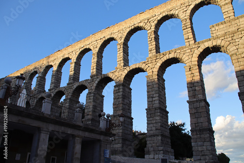 Photos ancient (roman) aqueduct in segovia in spain