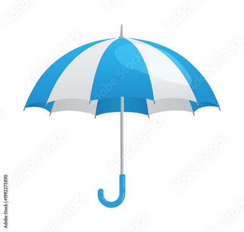 Blue Umbrella Icon