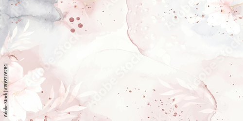 Watercolor delicate watercolor washes blend softly, forming an ethereal and artistic background, evoking a sense of calm and tranquility. for print, wall art, branding