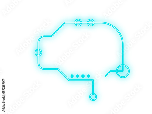 neon digital message box