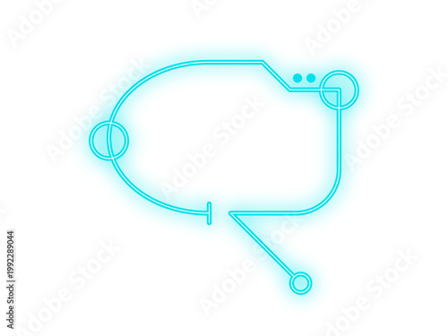 neon digital message box