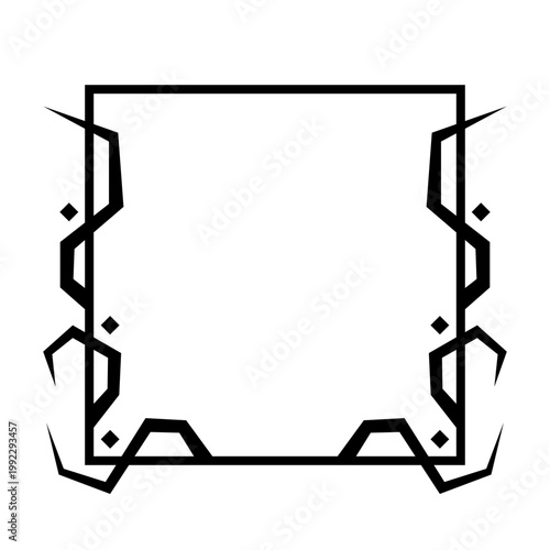 dark horor square frame