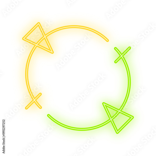 two tone round frame