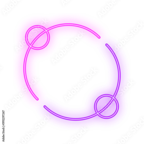 two tone round frame