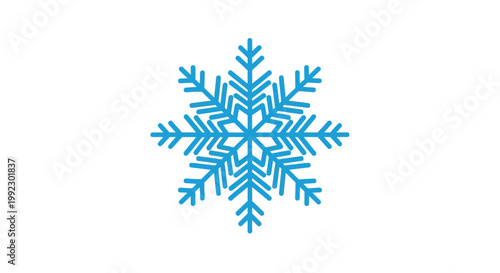 Blue Snowflake Ice Crystal Winter.