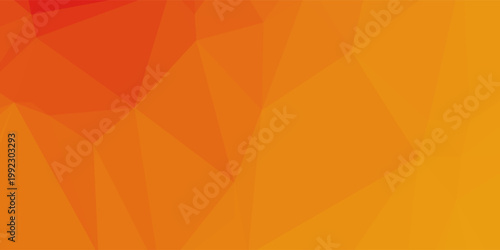 Dark Orange vector polygon abstract layout. Geometric illustration in Origami style with gradient.  Brand new style for your business design.
