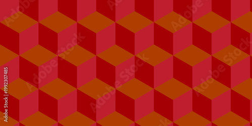 3d modeling cubes Illustration decoration seamless colorful material pattern square design.