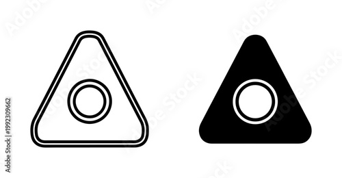 Tailors Chalk Triangle Icon for Sewing and Garment Marking