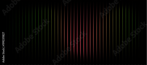 abstract neon gradient equalizer with red centre glow and vertical multicolour light lines on dark backgroundkeywords:
abstract, neon, grade