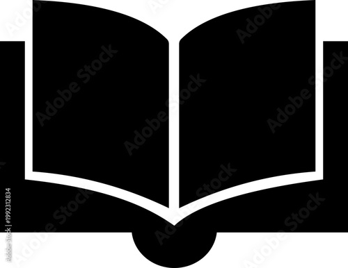 Book icon library literature education reading textbook notebook manual guide publication archive knowledge study learning open closed book flat line vector