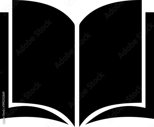 Book icon library literature education reading textbook notebook manual guide publication archive knowledge study learning open closed book flat line vector