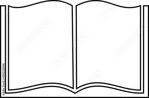 Book icon library literature education reading textbook notebook manual guide publication archive knowledge study learning open closed book flat line vector