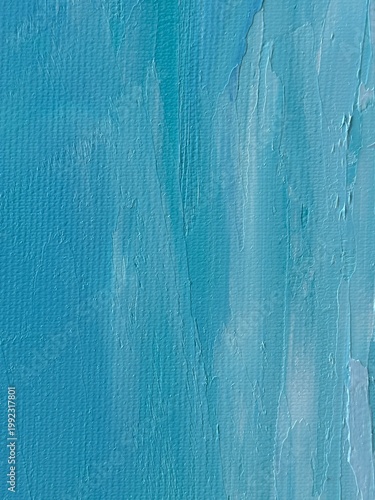 Oil painting background with thick brushstrokes on linen canvas texture