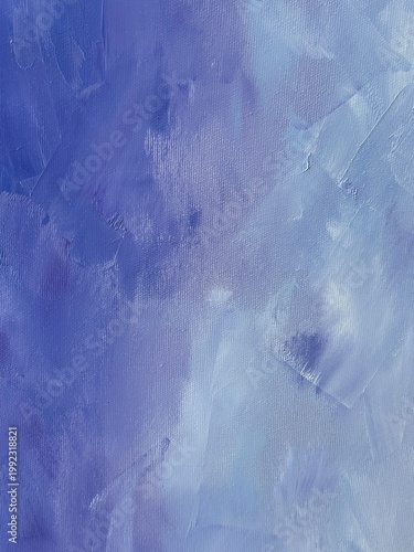 Oil painting background with thick brushstrokes on linen canvas texture