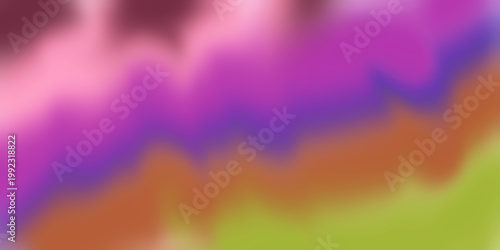 Abstract Vibrant Colorful Gradient Background with Wavy Blurred Lines of Pink Purple and Green