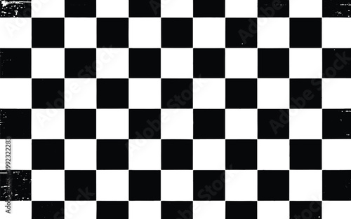 A striking black and white checkered pattern design ideal for backgrounds and graphic elements on transparent background silhouette high quality