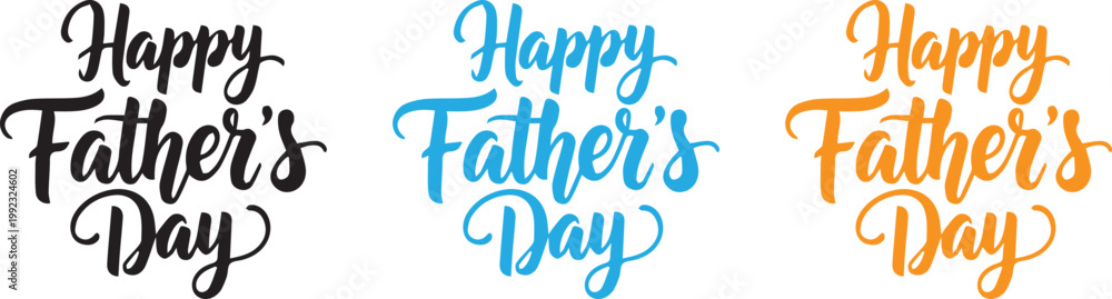 Fototapeta premium Father’s Day Card with Mustache Vector Design
