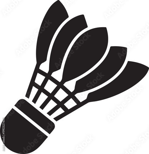 Design of badminton ball symbol silhouette