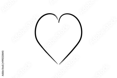 Collection of brush stroke black heart shape icon hand drawn texture on white background love symbol vector illustration